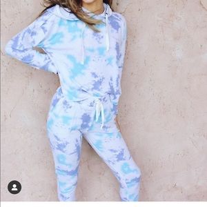 Vintage Havana tie dye hoodie / jogger set